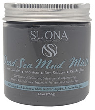 Dead Sea Mud Mask -Best Facial Cleansing Clay for Black/White Head Acne, Pores
