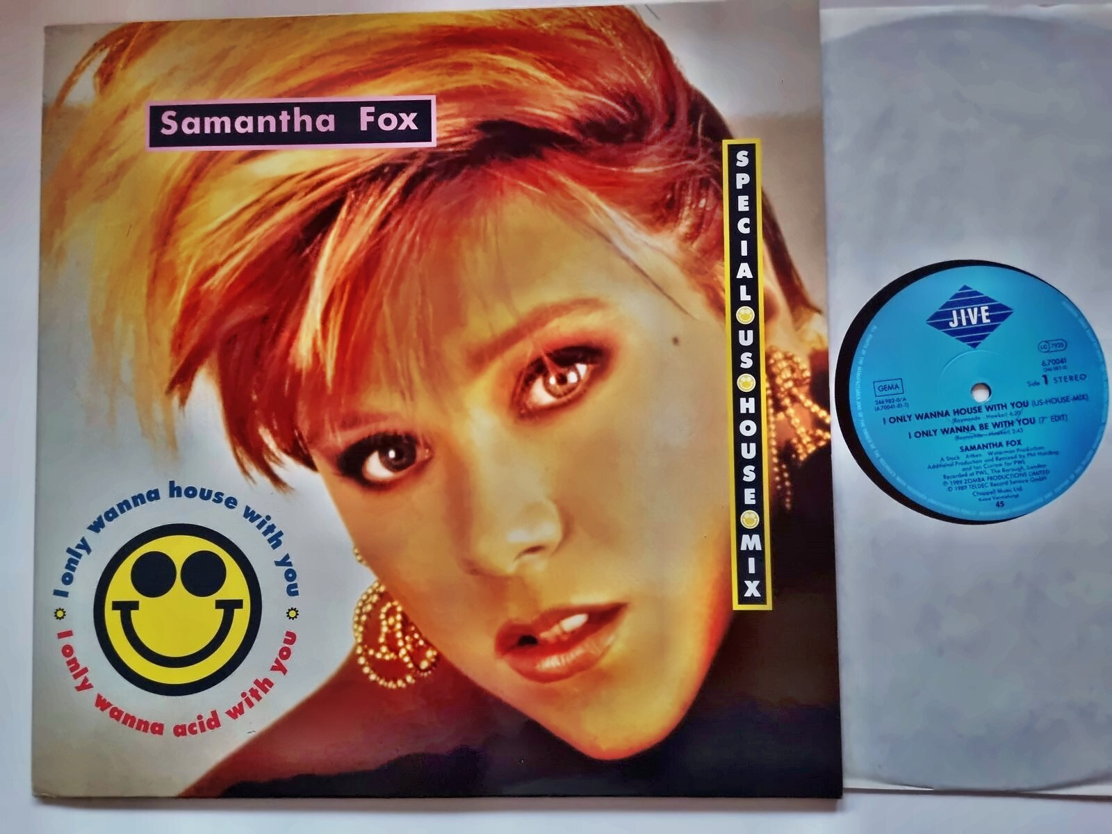 Samantha Fox - I Only Wanna Be/ House/ Acid With You 12'' Vinyl Maxi Germany