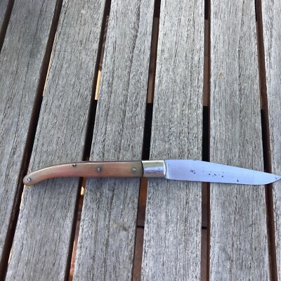 French Pocket Knife Brossard Blonde Horn Handle | eBay