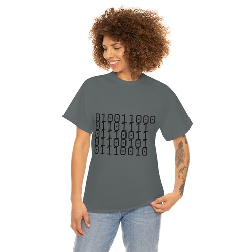 Unisex Heavy Cotton Tee Binary for LOSER and Loser on back of shirt - Bild 103 von 145