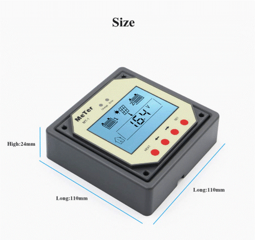 Remote meter / display / monitor for dual battery solar panel charge controller - Picture 2 of 8
