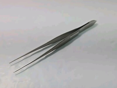 Jarit 355-095 Iris Forceps Extra Delicate 1x2 Teeth, 4'' Length