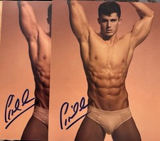 Pietro Boselli, foto firmada autografiada de 8x10, sexy, modelo masculino, fitness