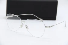 NEW RIMOWA RW 50007U 016 SILVER AUTHENTIC EYEGLASSES W/CASE 57-12