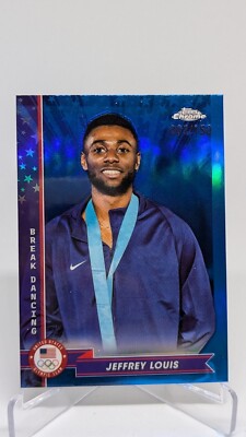 2024 Topps Chrome US Olympic Jeffrey Louis Blue #/150 #65
