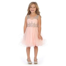 BLUSH Size 14 Flower Girl Dress Birthday Bridesmaid Formal Recital Wedding Party