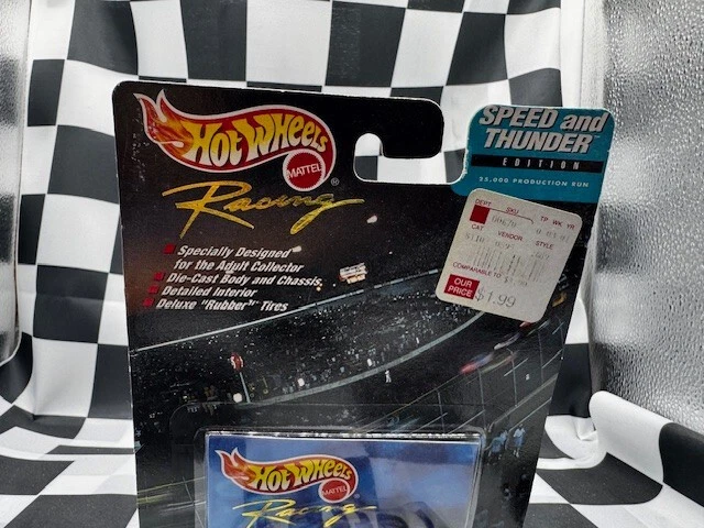 1999 NASCAR Hot Wheels 1/64 Ford Paychex #11 Brett Bodine Speed and Thunder - Image 3 of 4