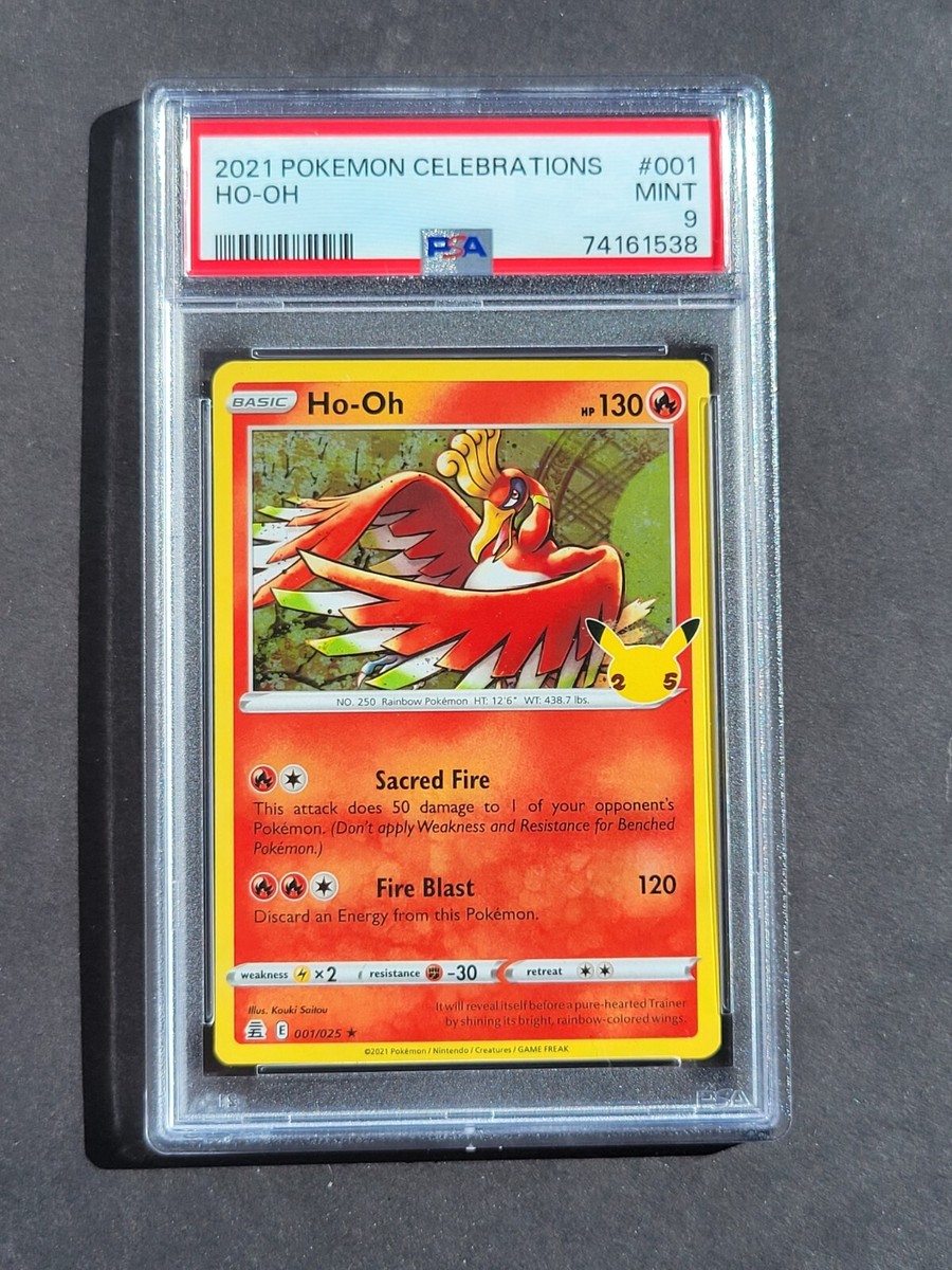 PSA 9 HO-OH 001/025 - CELEBRATIONS 25TH ANNIVERSARY HOLO - MINT | eBay