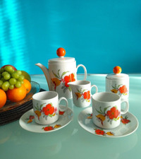 "WINTERLING" Bavaria set Caffé per 2 persone, porcellana vintage, anni 70.