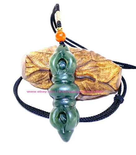 Colgante Arma Vajra Jade Natural Hotan Unisex Jade Vajra Collar Colgante Y032 - Imagen 57 de 88