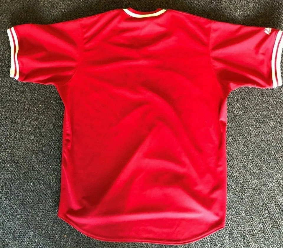 CINCINNATTI REDS 1970'S COOPERSTOWN COLLECTION MLB BASEBALL REPLICA JERSEY - Image 2 of 2