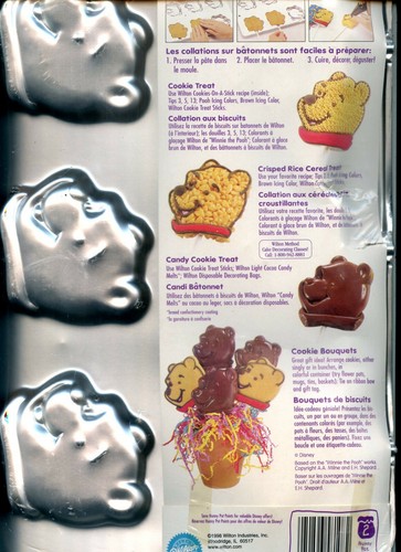 Pooh Faces - 6 in 1 Cookie Treat Pan from Wilton - New in Package - Picture 2 of 2
