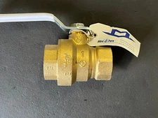 1” Female NPT, Full-Port, Lead-Free Brass Ball Valve, 600 WOG, 150 WSP