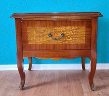 NACHTTISCH NACHTKONSOLE KOMMODE HOLZ BRAUN 1 SCHUBFACH ANTIK-STIL