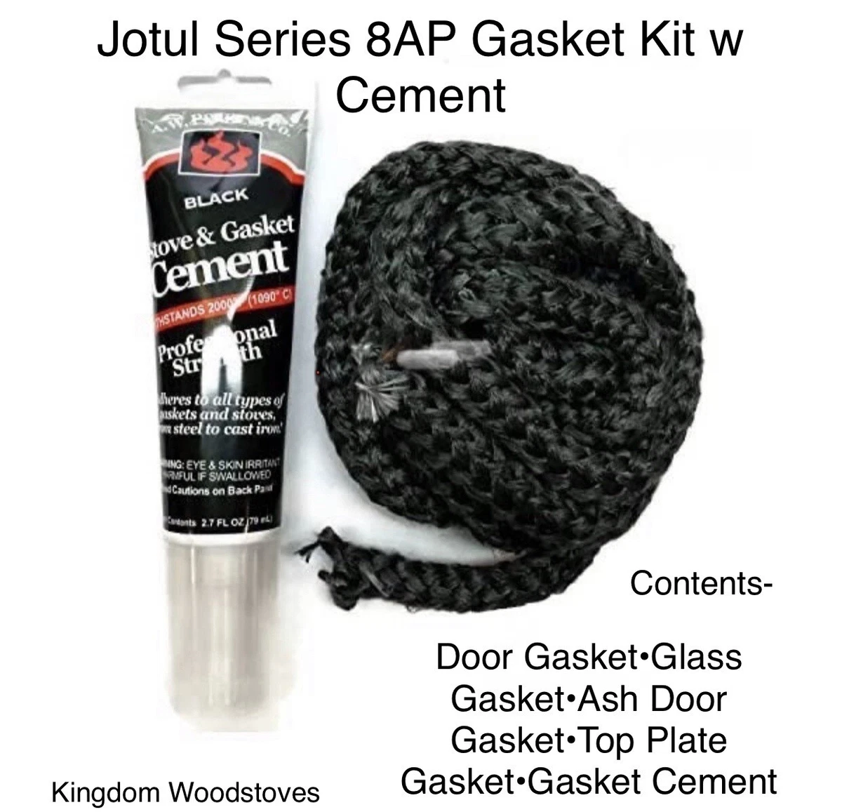 Vintage* Jotul Series 8 (AP) Wood Stove Gasket Kit w Cement- Free shipping!  | eBay