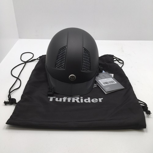 TuffRider Starter Equestrian Riding Helmet with Carbon Fiber Print Grill,OpenBox