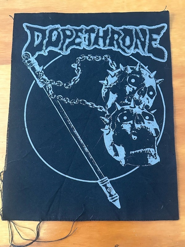 Dopethrone Backpatch Sludge Doom Metal Cough Buzzoven Thou Electric Wizard Yob