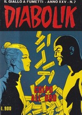 Diabolik 7 - July 1, 1986 Year 25 Monthly - Gold Shot