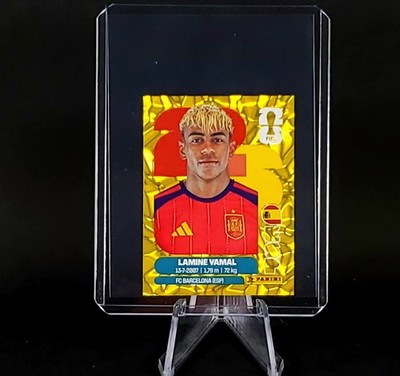 【非売品】【限定品】ワールドカップ2026 ステッカー  ヤマル Lamine Yamal 2026 Panini FIFA World Cup Sticker Spain Gold Crumple