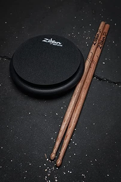 Almohadilla de práctica de acondicionamiento Zildjian Reflexx - 6 pulgadas con baquetas Foto 4 de 4
