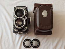Original Rolleiflex Rollei 55mm f/4 Distagon Zeiss Wide w/ Leather Case Cap