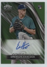 2024 Topps Chrome Black Green Refractor /99 Emerson Hancock #CBA-EH Auto 1g37