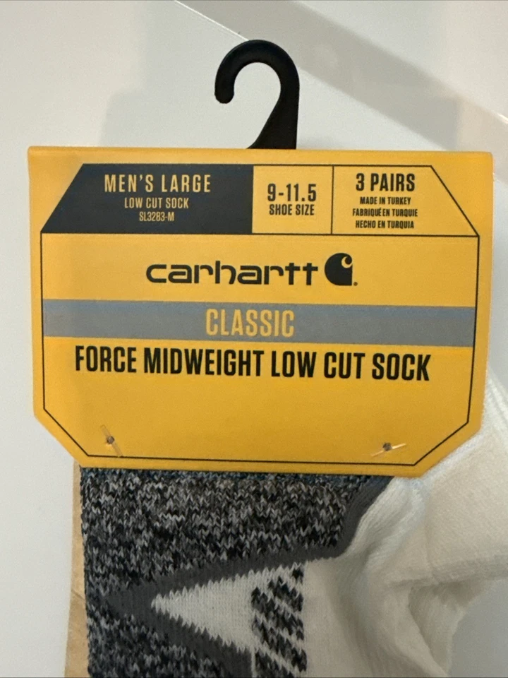 Calcetín grande para hombre Carhartt clásico 3 pares de zapatos talla 9-11,5 Foto 2 de 3
