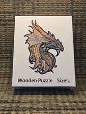 Dragon Wooden Jigsaw Puzzle Mysterious Dragon - 79 pcs Colorful Shaped Sealed