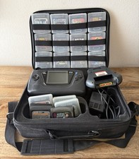 Sega Game Gear Handheld Bundle w Games & Accessories Bag Charger lot
