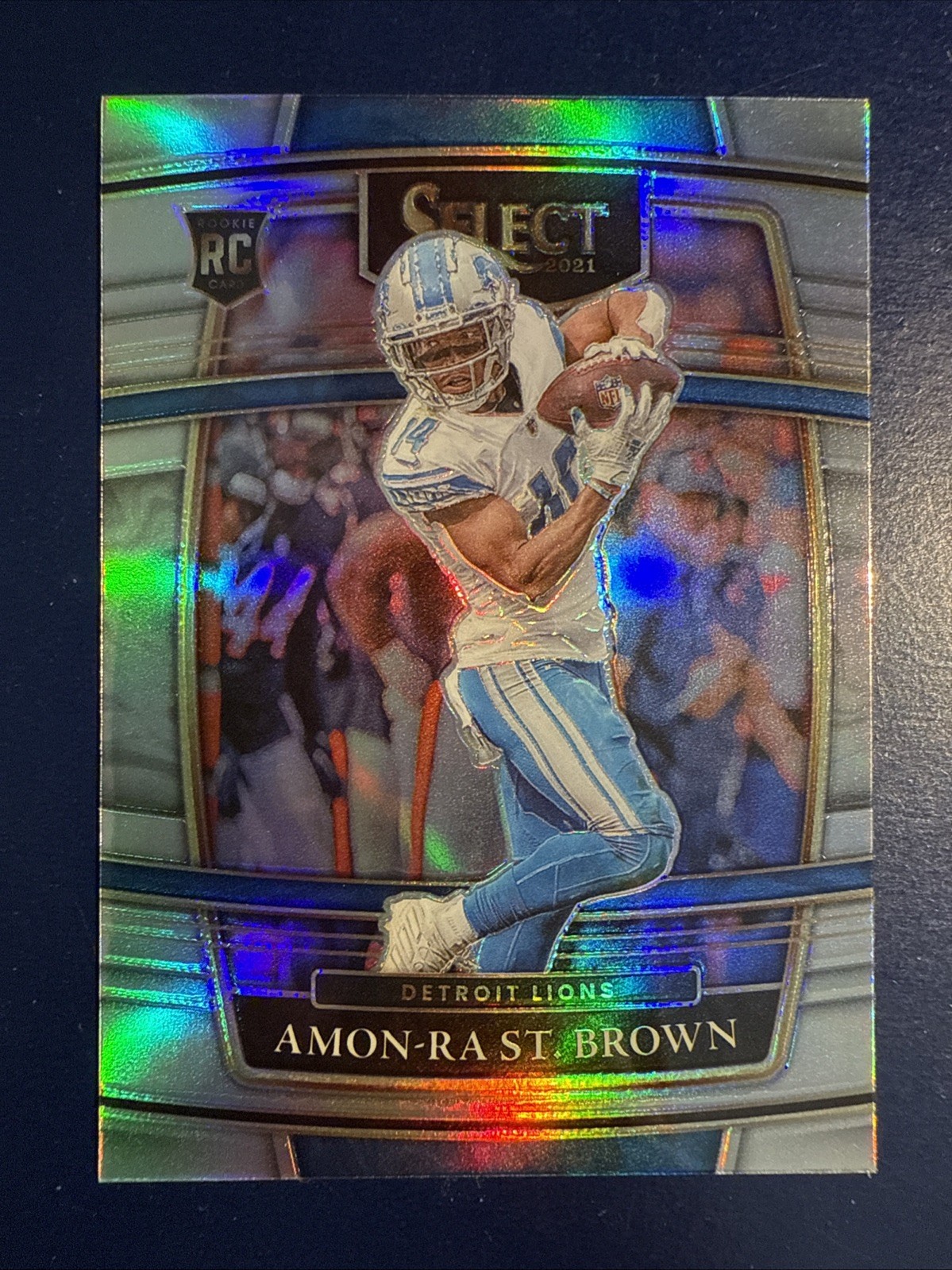 2021 Panini Select - Concourse Amon-Ra St. Brown #73 Silver Prizm (RC)