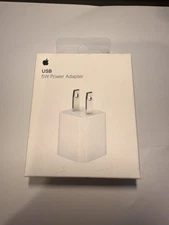 Original Apple iPhone 5W USB Power Charger Adapter for iPhone A1385 New Sealed!