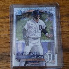 Topps 2024 Bowman Chrome Max Clark Mojo Refractor Detroit Tigers BCP-24