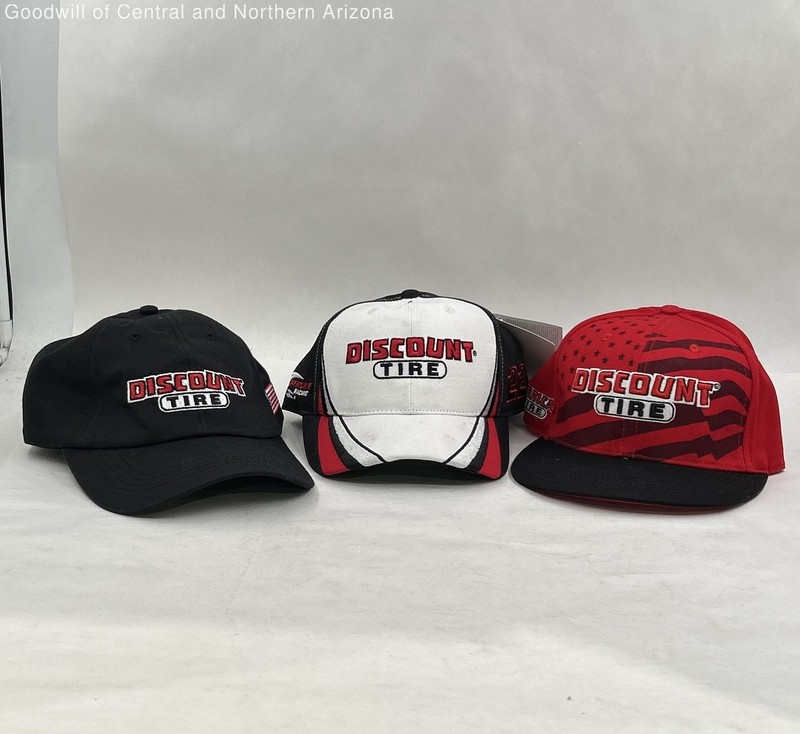 Lot Of 3 Discount Tire Hats