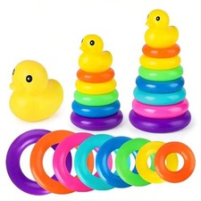 9 Pcs Interactive Stacking Rings Toy | Educational Game for Infants & Kids