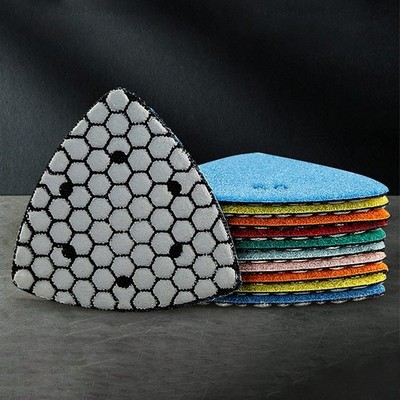 Dreieck Diamond Polishing Pads Streugut Anwendung Ausgezeichneter Glanz