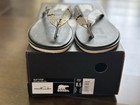 Sorel Ella II Thong Sandals Womens 8.5 Snake Print Flip Flop Beach White Black — photo 5