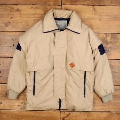 Vintage Adventure Gear Down Jacket M Mens 90s Beige USA Made Outdoor Puffa