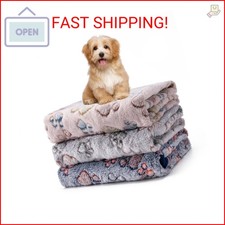 1 Pack 3 Blankets Fluffy Premium Fleece Soft Pet Blanket Flannel Throw for Cat D