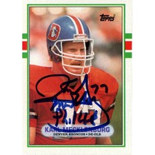 Karl Mecklenburg Autographed/Signed 1989 Topps #247 Trading Card Beckett 59196