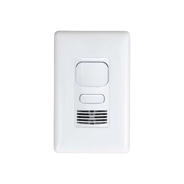 Hubbell LightHawk PIR 1-Button Wall Switch Occupancy Sensor with Neutral, White - Image 2 of 2
