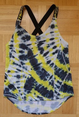 Gr. XS Off-White x Nike Women's Tank Top, schwarz Grau neon, Training Gym Laufen