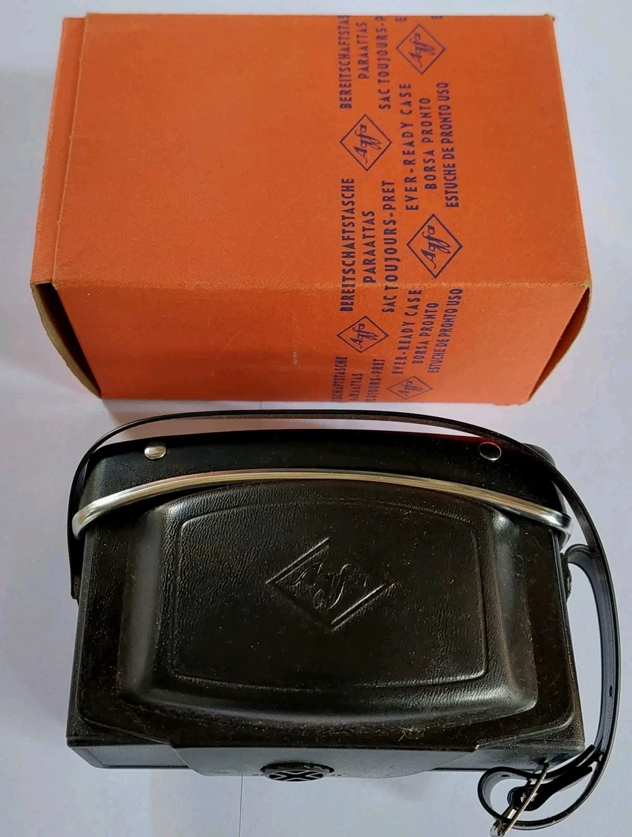 Appareil Photo Agfa Vintage Avec étui Cuir Et Pied Télescopique – Collection