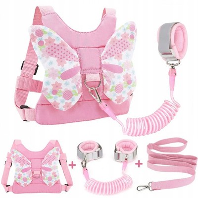 Sicherheitsleine für Kinder rosa Laufleine Laufleine Sicherheitsgurt 360° DHL