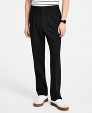 Tommy Hilfiger Relaxed Fit Dress Pants Men's 34Wx32L Charcoal Button Closure