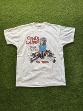 Vintage 1987 Cyndi Lauper True Colors Double Sided Tour Band Shirt Read Desc