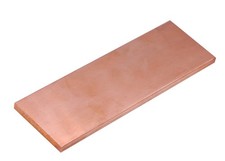 1/4 x 2 x 6 Inch C110 Copper Flat Bar Solid .23 Plate Mill Stock Metal Sheet