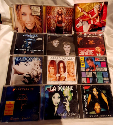 12 Musik CDs-PINK- LA BOUCHE-MADONNA-VENESSA MAY-OMD-BRITNEY SPEARS-DEN HARROW-C