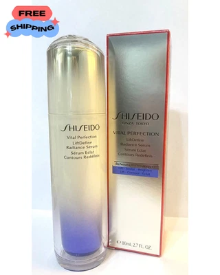 BRANDED Shiseido Vital Perfection LiftDefine Radiance Serum - Large Size 80mL / 2.7 Oz