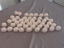 Lot of 45 - 1 1/4" White Mushroom Traditional Cabinet Knob's
