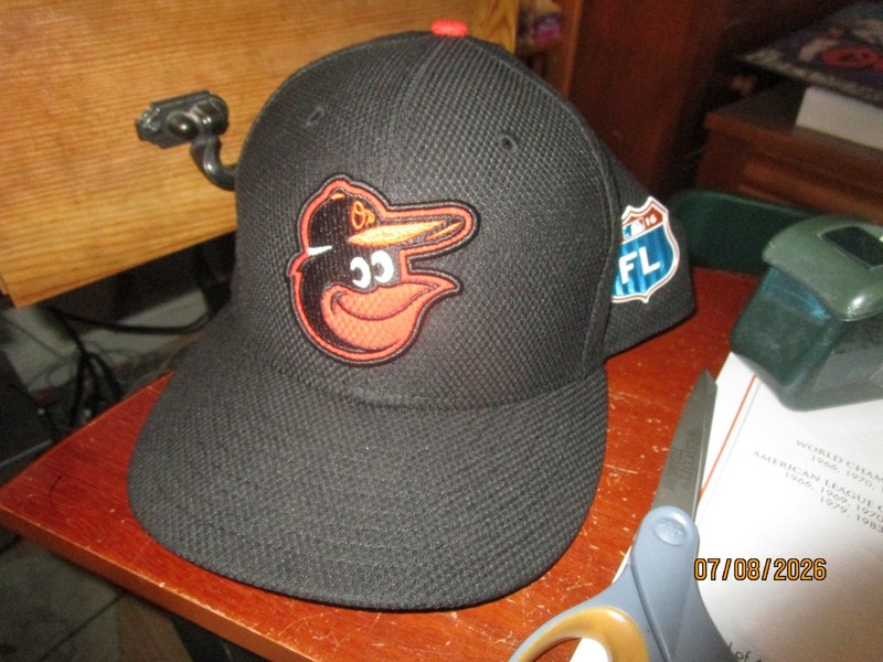 2016 John Russell Baltimore Orioles Game Worn Spring Training Baseball Cap w COA